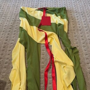 Strapless top with fringe NWT